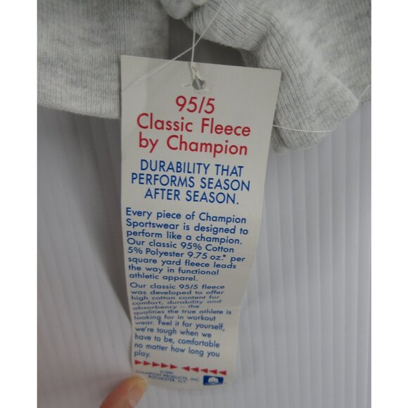 VINTAGE Champion Sweatshirt XL Pullover Embroidered Baileys 90s NEW - Picture 6 of 13